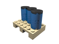 LEGO ERO Cargo Load: Pallet with 200 Liter Drums